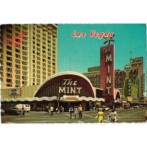 Las Vegas Postcard 1972 The Mint Fremont Street Casino Iconic Strip Scenery Vint